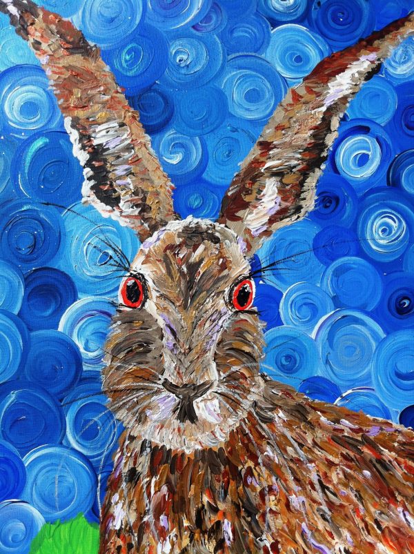 GOOD HARE DAY, Hare print, limited edition print.