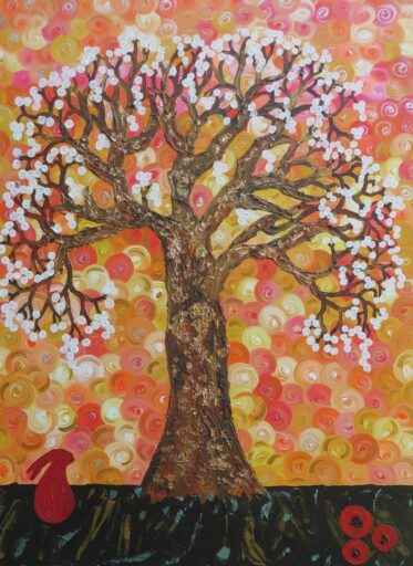 WORLD WAR ICOMMEMORATION SERIES-AND THEY WAITED painting by Charron Pugsley-Hill