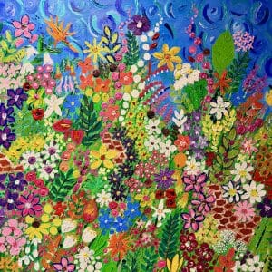 HARMONY An Original Painting of the Flowers of Cannington Walled Gardens by Charron Pugsley-Hill
